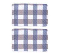 Veemoon 2pcs Reusable Cotton Guinea Pig Cage Liner Mat 47x31x0.2inch Soft Blue Bedding Pad for Small Animals and Chinchillas, Absorbent Animal Sleeping Mat Reduces Smells, for Rabbit