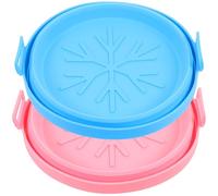 Veemoon 2pcs Reusable Non Stick Silicone Air Fryer Liner Pads, Foldable Baking Mats for Airfryer Accessories, for Oven and Microwave Use