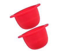 Veemoon 2pcs Reusable Silicone Wax Warmer Liner Foldable Soft Silicone Pot for Hair Removal Waxing Supplies Skin Friendly Non Stick Replacement for Face