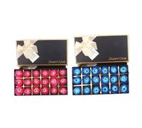 Veemoon 2Pcs Rose-Shaped Soap Flowers Set with 18 Roses Each Creative Flower Soap for Mothers Day and Valentine’S Day Presents Decorative Bath Box for Home and Party Random Random Color