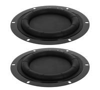 Veemoon 2pcs round Rubber Bass Radiator Diaphragm for Speaker Repair Subwoofer Radiator Film Passive Replacement Parts for DIY Loudspeaker Maintenance