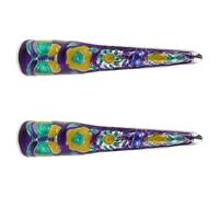 Veemoon 2pcs Royal-style Nail Covers Ancient Chinese Queen Cosplay Fingertip Jewelry False Nail Tips Dance Fingertip Costume Event