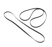 Veemoon 2pcs Rubber Belts for Electronics Turntable Drive Belt Easy Installation Precision Manufacturing Black Replacement for Audio Equipment Cassette Player Repair