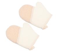 Veemoon 2pcs Rubbing Bath Gloves for Household Exfoliating and Deep Cleaning Hemp Material Scrub Gloves for Gentle Massage Exfoliation Shower and Bath
