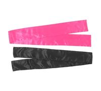 Veemoon 2Pcs Satin Wig Grip Band for Ladies Non Slip Hair Wraps Pink Black for Yoga Gym and Everyday Wear for Wigs Scarves and Hats