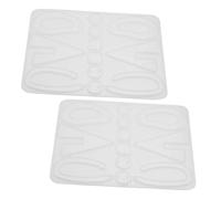 Veemoon 2pcs Silicone Earring Pendant Molds Geometric Irregular Shape Resin Casting Moulds for DIY Jewelry Crafts Soft Silicone for Unique Handmade Ornaments