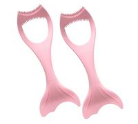 Veemoon 2pcs Silicone Eyeliner Stencils Mermaid Tail Shape Eyeliner Makeup Aid Tool for Women Eye Makeup Application
