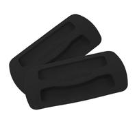 Veemoon 2pcs Silicone Toaster Covers Black Protective Bread Maker Upper Lid with Two-piece Design That Blocks Crumbs and Prolongs Toaster Life, Minimalist Solid Colour Style for Kitchen