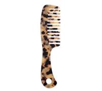 Veemoon 2pcs Simple Vintage Barber Shop Wide Tooth Combs for Hairdressing Anti-static Acetate Detangling Comb Rounded Teeth for Salon and Home Use