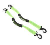 Veemoon 2pcs Ski Boot Carrier Straps Skate Carrying Handle Wear Resistant Portable Nylon Reflective Green Shoulder Sling for Skiing and Travel