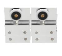 Veemoon 2pcs Sliding Shower Door Top Bracket, Wheel Ball Bearings | Aluminum Alloy Shower Enclosure Door Roller, 1 inch Bathroom Door Pulley Gliders for 8mm Glass