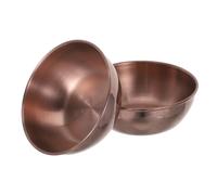 Veemoon 2pcs Small Dipping Bowls Made of Stainless Steel for Serving and Prepping Recipes, for Restaurants and Food Shops, Sturdy Golden Miniature Spice Dish for Sauce Dips and Simple