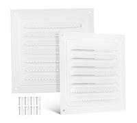 Veemoon 2pcs Soffit Vent Cover Ceiling Vent Covers Air Return Grille Wall Metal Attic