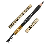 Veemoon 2pcs Soft Eyebrow Pencil with Brush Dark Brow Liner Pen for Women Leopard Design Double Ended Makeup Tool for Precise Brow Shaping and Natural Eyebrow Makeup