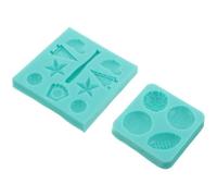 Veemoon 2pcs Sports Ball Silicone Molds for Baking Soccer and Basketball Cookie Candy Chocolate Molds Non-Stick Fondant Tools for Indoor Baseball Football Dessert Making