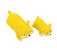 Veemoon 2pcs Squeaky Latex Dog Teething for Puppies Small and Medium Breeds Sturdy Chew Balls Interactive Pet Training for Indoor and Outdoor Use