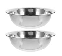 Veemoon 2pcs Stainless Steel Foot Basin Foot Washing Basin for Soaking for Kitchen Bathroom Laundry Use