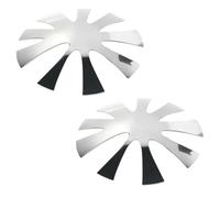 Veemoon 2pcs Stainless Steel French Nail Art Molding Templates for Manicure and Pedicure Clear Curve Nail Decor Making Mold Tool Reusable Form for Gel and