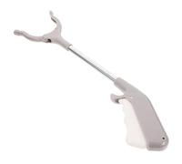 Veemoon 2pcs Stainless Steel Litter Picker Garbage Grabber Lightweight Reacher Tool for Indoor Outdoor Use in Home Garden Park Car with Long Handle