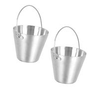 Veemoon 2pcs Stainless Steel Steamed Egg Rack Holder for Teppanyaki Cooking, Sturdy Egg Storage Container Suitable for Restaurant Use