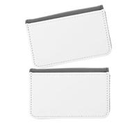 Veemoon 2pcs Sublimation Blank Business Card Holder Pu Leather with Magnetic Closure Multi Card Storage Heat Transfer Case for Business Conferences and Social Events