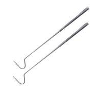 Veemoon 2pcs Telescopic Snake Grabbing Hook Reptile Catchers Tool Heavy Duty Hook for Snake Handling Portable Reptile Grabbing Supply