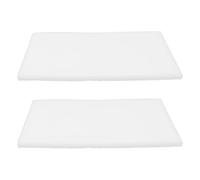 Veemoon 2pcs Thickened Filter Cotton for Aquarium Fish Tank, High Density White Polyester Fiber Sponge, 3cm Thickened, Practical and Reusable Filter Thriving Habitat and Filterability