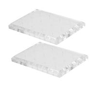 Veemoon 2pcs Transparent Nail Drill Bit Holder Stand with Slots Nail Bits Storage Organizer for Home Salon Manicure Practice and Art Training