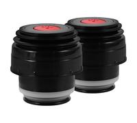 Veemoon 2pcs Universal Replacement Leak Proof Lid and Inner Switch for Insulated Water Bottles 500ml-1200ml Compatible with 45mm Mouth Cups Travel Mug Accessories Black