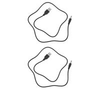 Veemoon 2pcs USB Charging Cable Barrel Jack Dc Connector for Intelligent Sensor Garbage Can round Port Power Cord Compatible with Smart Waste Bins