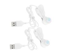 Veemoon 2pcs USB Phone Screen Clicking Tool Adjustable Speed Silent Auto Tap Clicker for Live Broadcasts Online Shopping Reward Task Automation Abs White