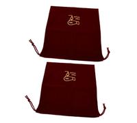 Veemoon 2pcs Velvet Drawstring Hair Dryer Storage Bag Portable Organizer for Travel Bathroom and Hotel Protective Soft Velvet Pouch for Hair Blower and Small Accessories Elegant Jewelry