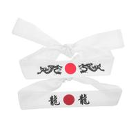 Veemoon 2pcs Versatile Japanese Headscarf Band Samurai Hat for Men Workout Cooking