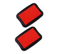 Veemoon 2pcs Vintage Red Ink Pads for DIY Crafting and Stamping Washable Fingerprint Ink Pads with Bright Color Non-Toxic Sponge Material for Scrapbooking Card Making Nursery Decor and Art