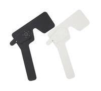 Veemoon 2Pcs Visual Test Eye Cover Handheld Occluder for Optometry School Hospital Use Ergonomic Design Black White Eye Testing Tool