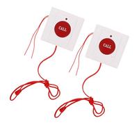 Veemoon 2pcs Wall-mounted Sos Emergency Call Button for Seniors, Patient Alert Help Button Pull Cord, Wireless Emergency Alarm for Elderly Care and Home Safety