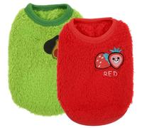 Veemoon 2pcs Warm Rabbit Garments for Pets, Wear-resistant Flannel Rompers, Comfortable and Breathable Bunny Clothes Suitable for Outdoor Traction and Pet Decoration