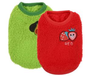 Veemoon 2pcs Warm Rabbit Garments for Pets, Wear-resistant Flannel Rompers, Comfortable and Breathable Bunny Clothes Suitable for Outdoor Traction and Pet Decoration
