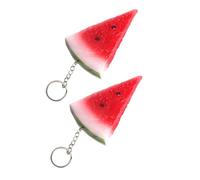 Veemoon 2Pcs Watermelon Slices Keychain Accessories Fashion Pendant Lightweight Bag Charm DIY Hanging Ornaments for Women Gift