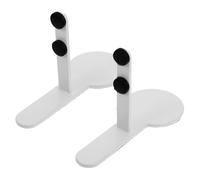 Veemoon 2pcs White Pegboard Table Support Brackets Pegboard Panel Desk Holders with Installation Accessories for Tabletop Display and Organizing Corner Fixing Stand for Workbench