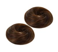 Veemoon 2pcs Wig Hair Rings Hairpiece Scrunchies Extension Scrunchies Supply Hair Bun Extensions for Messy Bun Hairpiece Synthetic Rope Ponytail Holder for Ponytail