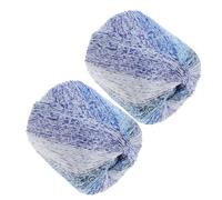 Veemoon 2pcs Woolen Yarn Kit for Crocheting and Knitting Craft Yarn for Amigurumi Sweater Scarf Making Beginners Knitters Supplies for Weaving