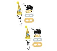 Veemoon 2sets Lizard Hat Leash Lizard Headdress Pet Supplies Decorative Headdress for Bearded Dragon Halloween