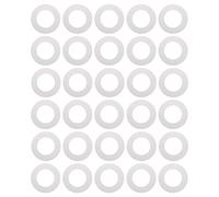 Veemoon 3 Bags 30Pcs White Paper Wax Machine Pads with Serrated Design for Depilatory Wax Machine Protection, Prevent Dripping and Spill during Sessions