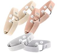 Veemoon 3 Pairs Replaceable High Heel Straps of Non Slip Female Shoe Bands Durable Fixing Heel Straps for Daily Use Women Grey