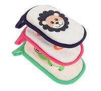Veemoon 3 pcs Cartoon Bath Sponge for Newborns Scrubber for Gentle Bathing Soft Supple Design for Boy Girl and Multi Color Exfoliating Bathing Sponge