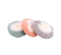 Veemoon 3 Pcs Dual Ball Exfoliating Loofah Sponge Shower Puff Soft Body Scrubber for Daily Use in Various Bathroom Styles