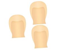 Veemoon 3 pcs Stretchy Latex Bald Cap for Adults Elastic Accessory for Halloween Cosplay Stage Plays and Performance Props Monk Makeup Wig Accessory