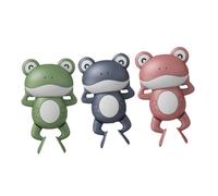 Veemoon 3 Pcs Wind-up Swimming Frog Bath, Lightweight Cartoon Float , Creative Interactive Water Play Set for Boys and Bath Time