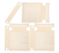 Veemoon 3 Sets Belt Weaving Kit, Wooden Shuttle Tool for Strap Making